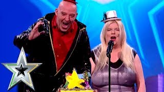 Husband & wife duo get judges laughing with wacky performance | Ireland’s Got Talent
