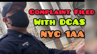 We file complaint on DCAS officer from previous video!