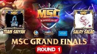 TEAM SAIYAN VS SALTY SALAD Match 1 - Mobile Legends MSC Grand Finals 5 Nations