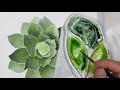 succulent watercolor painting tutorial realistic succulent painting