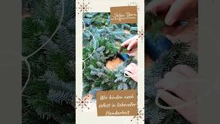 Adventskranz selber binden …. #andechs #blumen #gärtnerei #manufaktur #tanne #frischvomwald