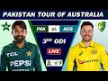 PAKISTAN vs AUSTRALIA 3rd T20 MATCH LIVE SCORES | PAK vs AUS MATCH LIVE COMMETNARY | PAK BAT