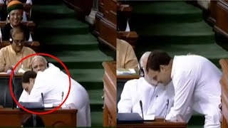 Rahul Gandhi Hugs Pm Modi AT Lok Sabha | No-Confidence Motion in Parliament | Bharat Today
