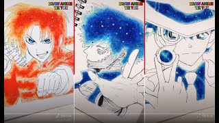 ティックトック イラスト合成 |ック絵 合成 | Tik Tok Drawing | Paint Art Anime| wrwrd我 #141