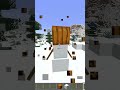 How to build a snowman in Minecraft #shorts