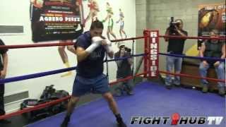 Josesito Lopez Shadow boxing routine (HD)