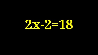 Solution to 2x-2=18