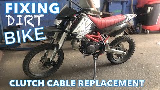 Fixing Dirt Bikes clutch cable replacement guide