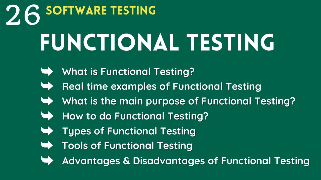 Qa Manual Testing Tutorial For Beginners What Is Functional Testing