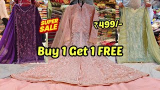 Buy 1 Get 1 FREE Special OFFER Wedding Special Sarees Pakistani Suits Hyderabad market