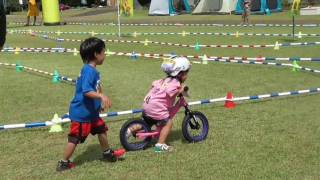 2016.8.21ちびのりサマーキャンプ1DAY２歳クラスラストレース