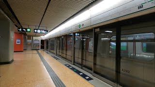 港島綫 M-Train A193/A242 不載客駛經旺角及尖沙咀站試車