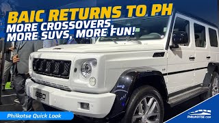 The COMEBACK of BAIC to the Philippines! | Philkotse Quick Look