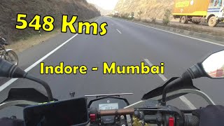 11 Hours 🔥🔥🔥 Indore to Mumbai 548 kms 🏍️🏍️🏍️