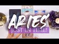 ARIES TAROT READING | A DECISION THAT CHANGES EVERYTHING! JUST IN TIME!