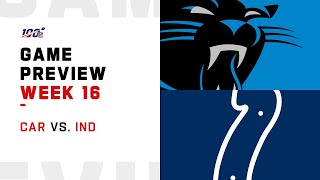 Carolina Panthers vs Indianapolis Colts Week 16 NFL Game Preview