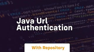 java url authentication