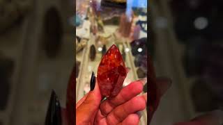 Beautiful Red Hematoid Quartz Flame #hematoid #crystals #prosperityminerals