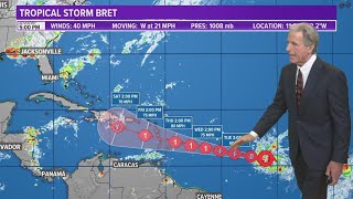 Tropical Storm Brett could become hurricane, here's how Florida could be impacted