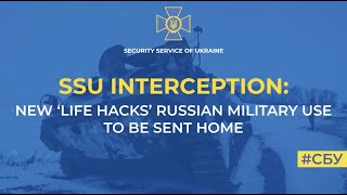 SSU offers to your attention selection of new ‘life hacks’ russian military use to be sent back home