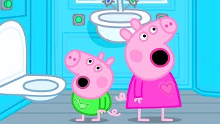 Peppa and George Go On A Long Train Journey | Peppa Pig  Family Kids Cartoon