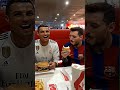 messi and ronaldo eats kfc