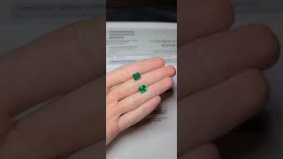 Emerald Pair 2.81 and 3.01 ct