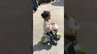 every kid should have a bike. funny baby video 每个小孩都有一辆自行车。小屁孩的幸福童年。混血萌娃，大眼睛宝宝，混血小公主 #shorts