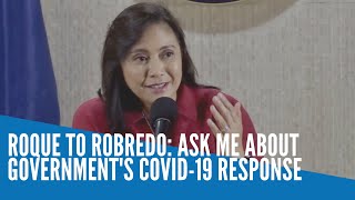 Roque to Robredo: Ask me about government's COVID-19 response