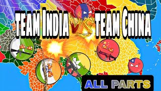 Team India Vs Team China - Who will win? || #countryballs #history #nutshell #ww3 #mapper