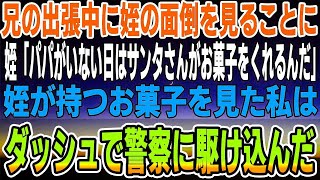 【感動する話】姪の面倒を兄の出張中に見ることに。夜に突然姪が「パパがいない日はサンタさんがお菓子を買ってくれるんだよ」→姪が持つお菓子を見た私は！警察に駆け込んだ！【スカッと】