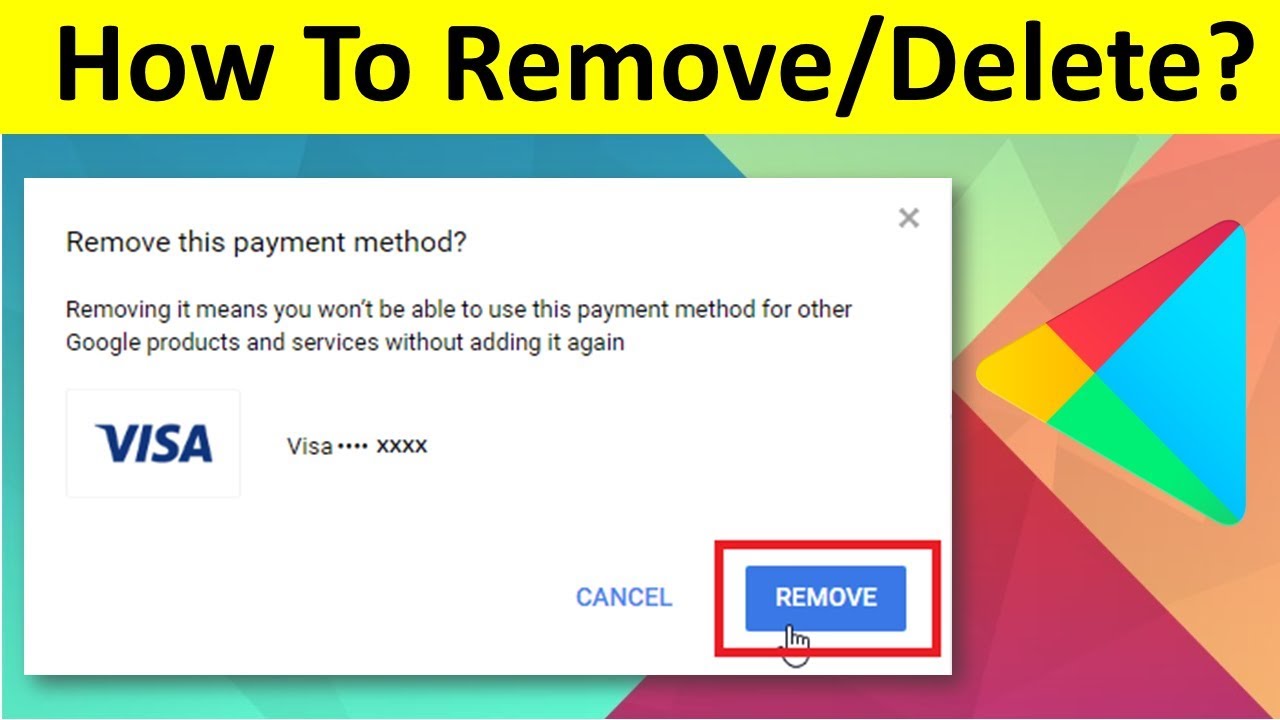 Remove payment