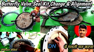 Butterfly Valve Seal Kit Change & Alignment | Pneumatic Actuator Working |betching plant Maintenance