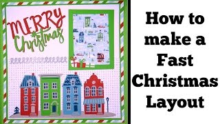 Cricut City Sidewalks Christmas Layout Assembly