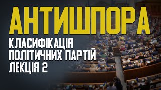 Класифікація політичних партій. Цикл лекцій від Юрія Подорожнього. Проект \