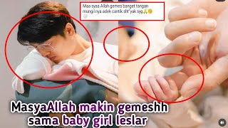 RIZKY BILLAR BAGIKAN FOTO BABY L DI GENDONG PAPABI JARINYA LENTIK SEKALI MASYA ALLAH CANTIK NYA