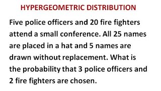 Hypergeometric Distribution #Concept#Problem-shortcut