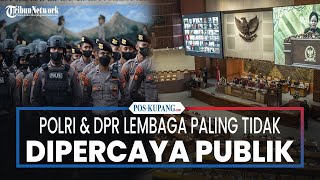 Hasil Survei: Polri dan DPR Lembaga Paling Tidak Dipercaya Publik