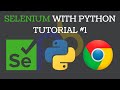 Selenium with Python Tutorial #1 | Install Selenium and Chromedriver
