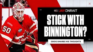 Will Canada stick with Jordan Binnington in second game?