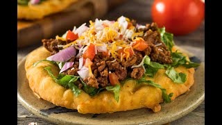 Navajo Tacos Piled High With Hearty Chili and Toppings