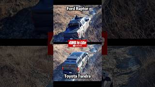 Ford F150 Raptor vs Toyota Tundra - Offroad rocky hill climb comparison #offroad #fordraptor #tundra