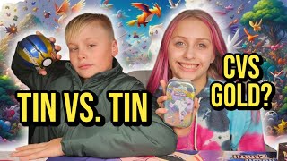 Opening Older Pokémon TCG Tins! [A PokeTwins Pack Battle]