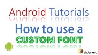 71 How to use Custom Font in your App |
