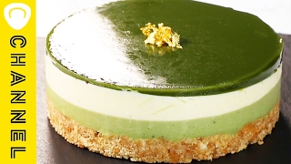 4層の♡抹茶レアチーズケーキ | Green tea rare cheesecake