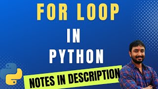 For Loop in Python | Python Tutorial for Beginners in Hindi