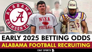 Alabama Football Betting Odds For 2025 College Football Season + MAJOR Alabama Recruiting News