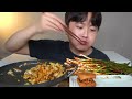 아내표 집밥🍚 넙적당면 듬뿍 잡채밥 갓담근 파김치 멘보샤 먹방 green onion kimchi u0026 japchae bap asmr mukbang eating show