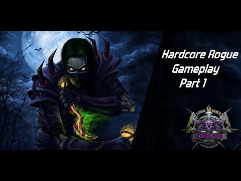 World Of Warcraft Classic Hardcore Horde Rogue Leveling Gameplay Part 1 ...