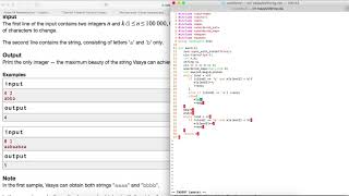 Vasya And String - Coding Question